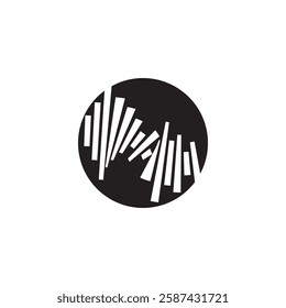 Sound waves vector illustration design template