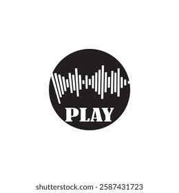 Sound waves vector illustration design template