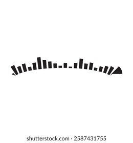 Sound waves vector illustration design template