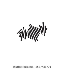 Sound waves vector illustration design template