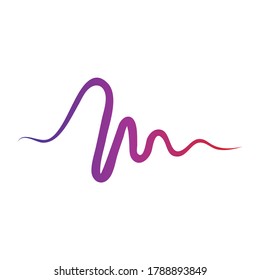 Sound waves vector illustration LOGO