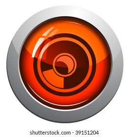 sound, web vector glossy icon