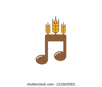 Sound Wheat Icon Logo Design Element