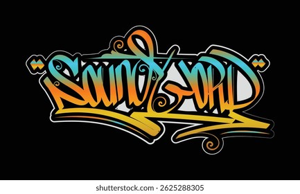 PALAVRA SONORA graffiti tag estilo design