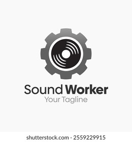 Sound Worker Logo Design Template. Good for Business, Agency, Community and Organization.