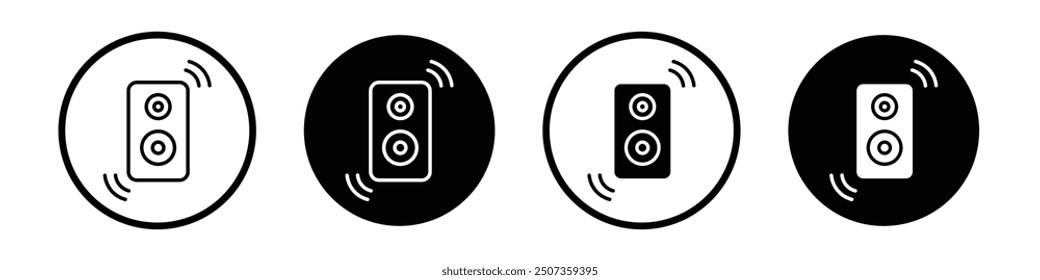 Soundbox icon isolated on white background