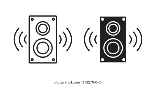 Soundbox icon isolated vector Illustration. Vector pictogram for web and app