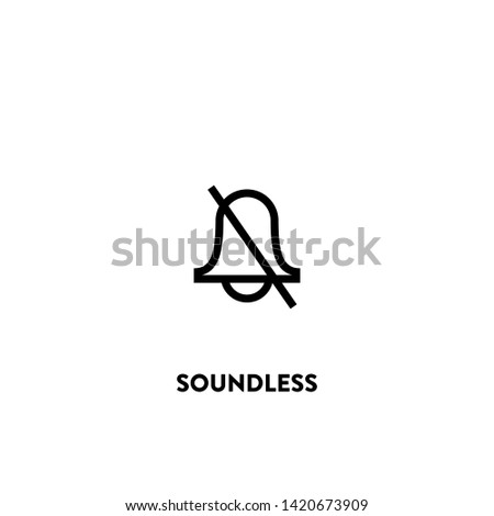 soundless icon vector. soundless sign on white background. soundless icon for web and app