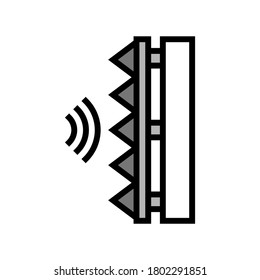 soundproof layer color icon vector. soundproof layer sign. isolated symbol illustration