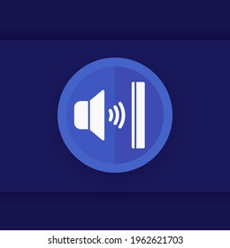 icono de panel insonorizado, signo vectorial