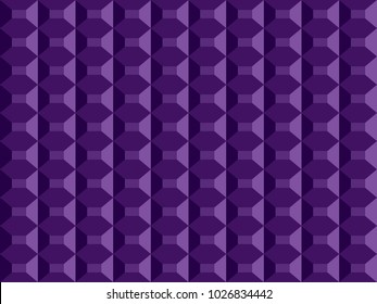 Soundproofing Foam. Convex Rectangles. 3d Geometric Pattern. Abstract Background. Seamless Geometric Pattern. Soundproofing Foam for Websites, Wallpapers, Banner, Card.