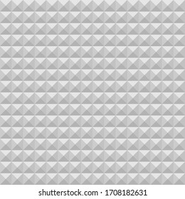 Soundproofing Foam. Convex Rectangles. 3d Geometric Pattern. Abstract Background. Seamless Wallpaper. Soundproofing Foam for Websites, Banner, Card. Soundproof Seamless Pattern.