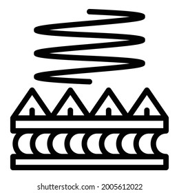 Icono de insonorización. Icono de vector de insonorización de contorno para diseño web aislado en fondo blanco