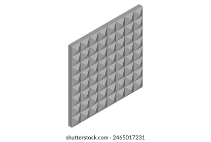 Soundproofing and sound absorption materials Illustration of noise reduction measures that can be taken in rental properties, Vector Illustration