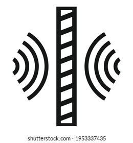 Soundproofing wall icon. Simple illustration of Soundproofing wall vector icon for web design isolated on white background