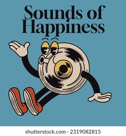 Sounds of happiness With Cd Groovy Character Design