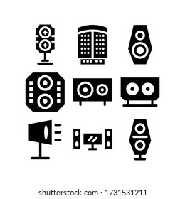 soundsystem  icon or logo isolated sign symbol vector illustration - Collection of high quality black style vector icons
