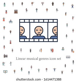 soundtrack musician icon. musical genres icons universal set for web and mobile