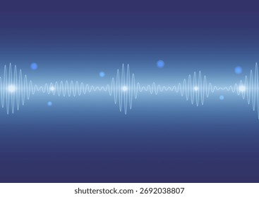 Klangwelle , Audio-Wellenform, grafischer Hintergrund. Vektorgrafik. Farbverlauf. 
