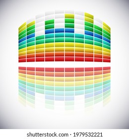 Soundwave, EQ, Equalizer graphics for musical, audio, sound related works
