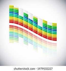Soundwave, EQ, Equalizer graphics for musical, audio, sound related works