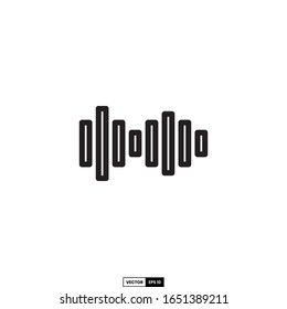 soundwave icon, design inspiration vector template for interface and any purpose