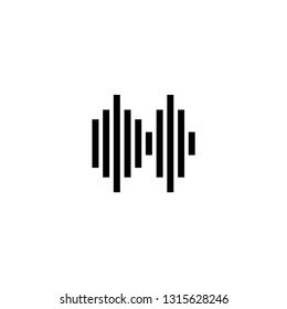 soundwave icon, music icon vector