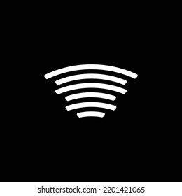 Soundwave icon on a dark background
