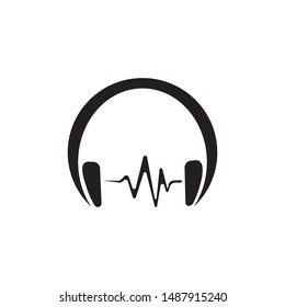 soundwave illustration logo icon vector template