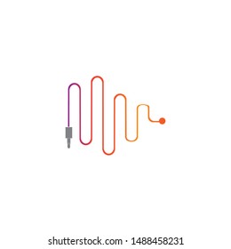 soundwave illustration logo icon vector template
