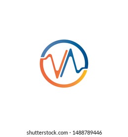 soundwave illustration logo icon vector template
