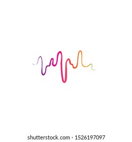 soundwave illustration logo icon vector template