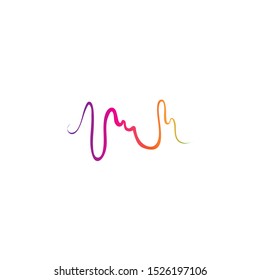 soundwave illustration logo icon vector template