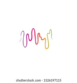 soundwave illustration logo icon vector template