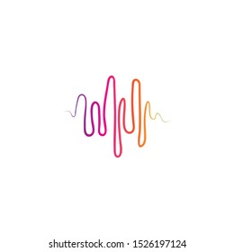soundwave illustration logo icon vector template