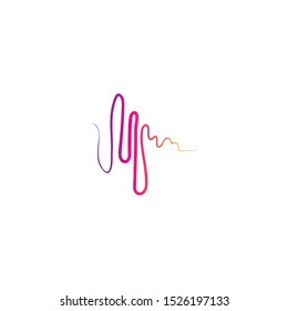 soundwave illustration logo icon vector template