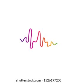 soundwave illustration logo icon vector template