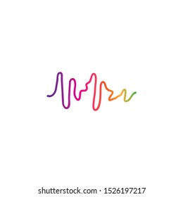 soundwave illustration logo icon vector template