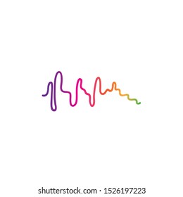 soundwave illustration logo icon vector template