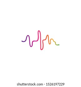 soundwave illustration logo icon vector template