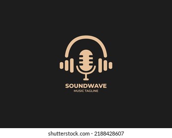 Soundwave logo design for professional or company