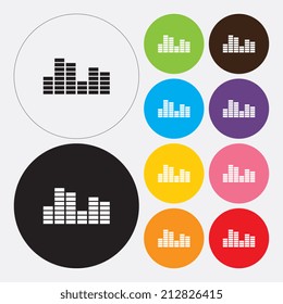 Soundwave music icon - Vector