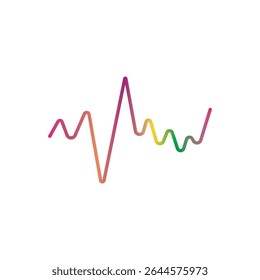 Soundwave Music icon vector flat design