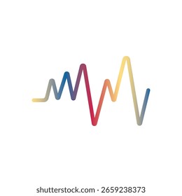 Soundwave Música ícone vetor plano design