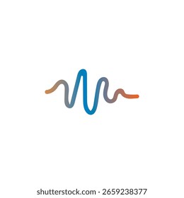 Soundwave Music icon vector flat design