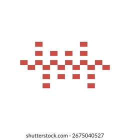 Diseño plano de Vector de ícono de música de onda sonora