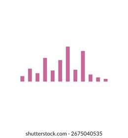 Soundwave Music icon vector flat design