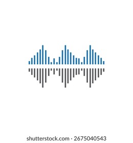 Soundwave Music, Vektorgrafik, flach