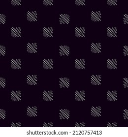 Soundwave seamless pattern. Curve waves background. Repeated texture in doodle style for fabric, wrapping paper, wallpaper, tissue. Vector illustration.