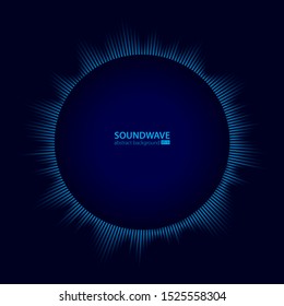 Soundwave vector abstract background. Music radio wave. Sign of audio digital record, vibration, pulse and music soundtrack